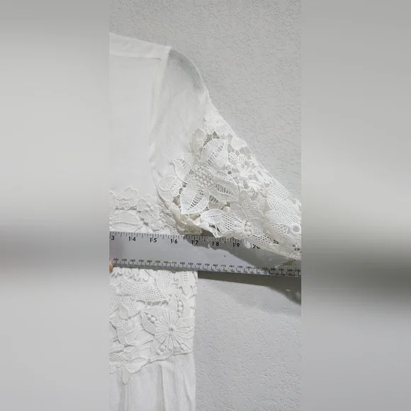 Abercrombie & Fitch Classic White Lace Mini Dress Size S - Picture 7 of 15